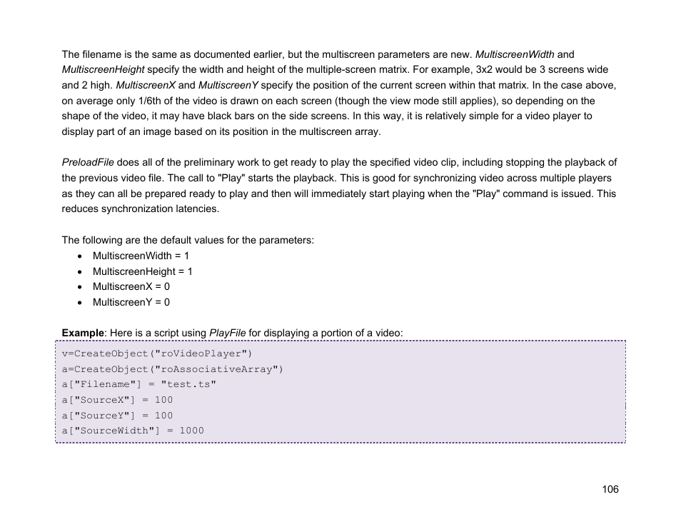 BrightSign Object Reference Manual (FW 5.1) User Manual | Page 114 / 341