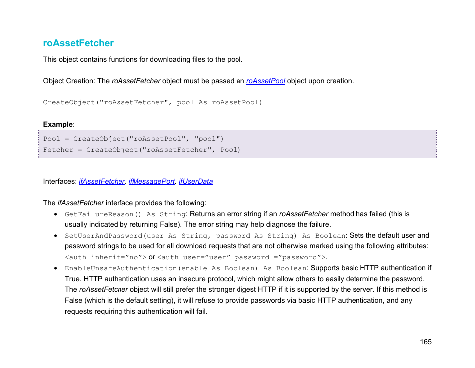 Roassetfetcher | BrightSign Object Reference Manual (FW 5.1) User Manual | Page 173 / 341