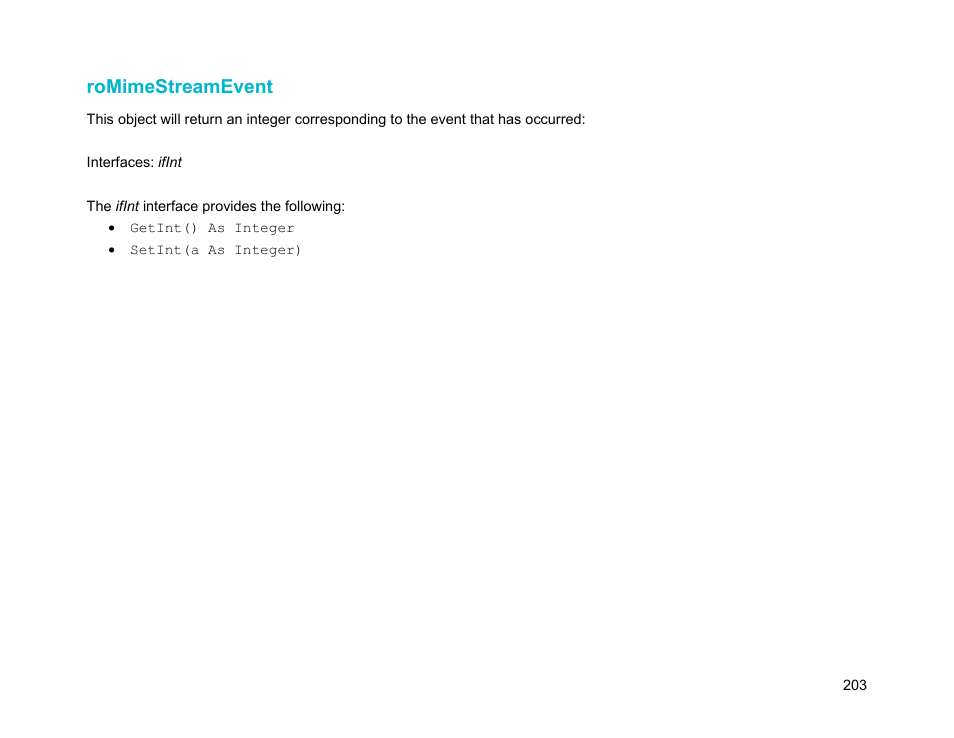 Romimestreamevent | BrightSign Object Reference Manual (FW 5.1) User Manual | Page 211 / 341