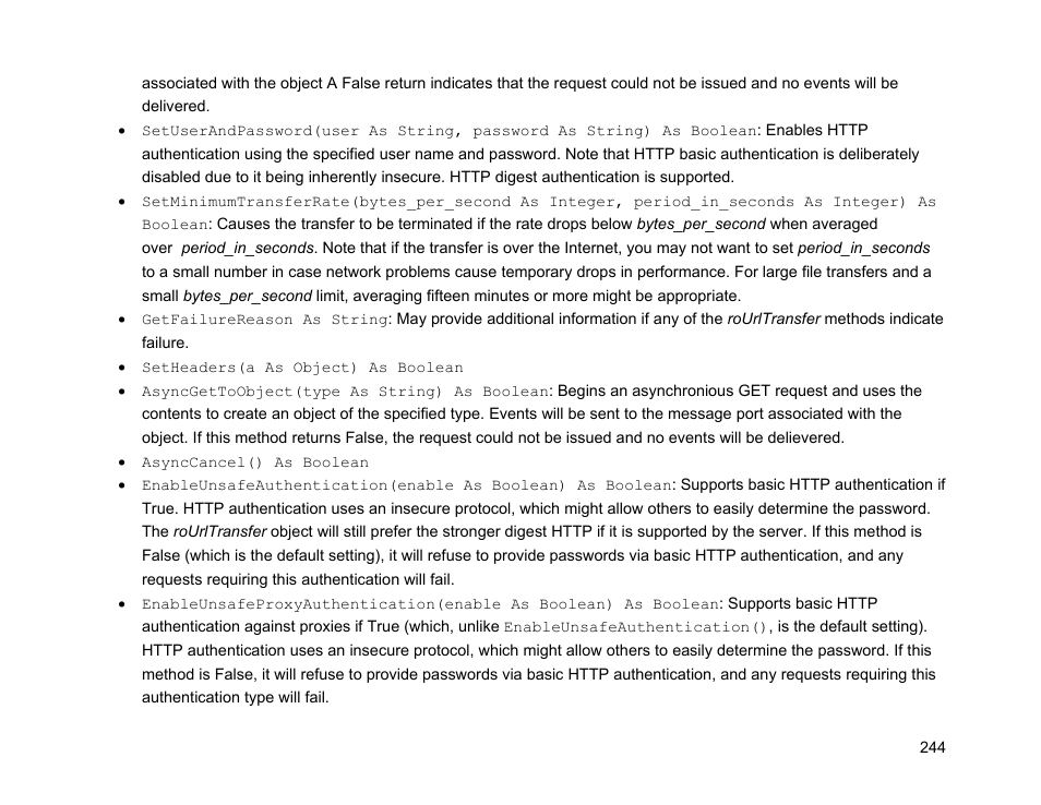 BrightSign Object Reference Manual (FW 5.1) User Manual | Page 252 / 341