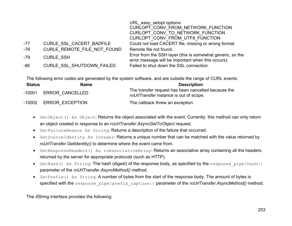 Ifstring | BrightSign Object Reference Manual (FW 5.1) User Manual | Page 261 / 341