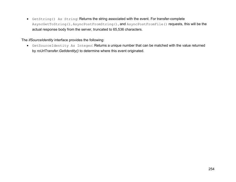 Ifsourceidentity | BrightSign Object Reference Manual (FW 5.1) User Manual | Page 262 / 341