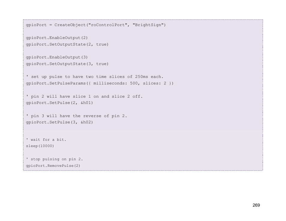 BrightSign Object Reference Manual (FW 5.1) User Manual | Page 277 / 341