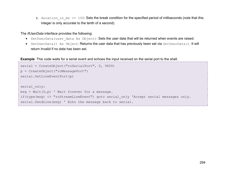 Ifuserdata | BrightSign Object Reference Manual (FW 5.1) User Manual | Page 302 / 341