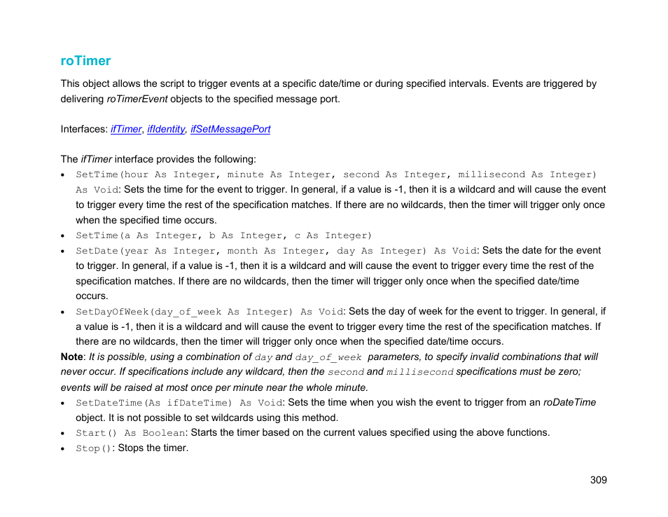 Rotimer | BrightSign Object Reference Manual (FW 5.1) User Manual | Page 317 / 341