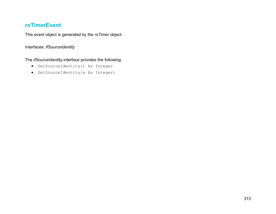 Rotimerevent | BrightSign Object Reference Manual (FW 5.1) User Manual | Page 321 / 341
