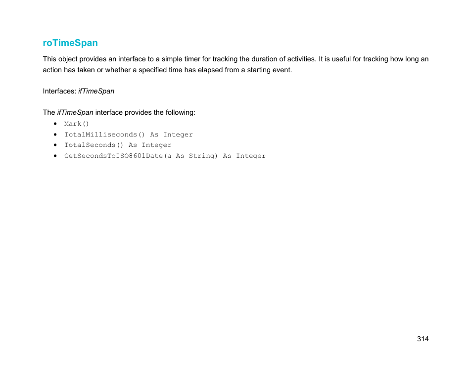 Rotimespan | BrightSign Object Reference Manual (FW 5.1) User Manual | Page 322 / 341