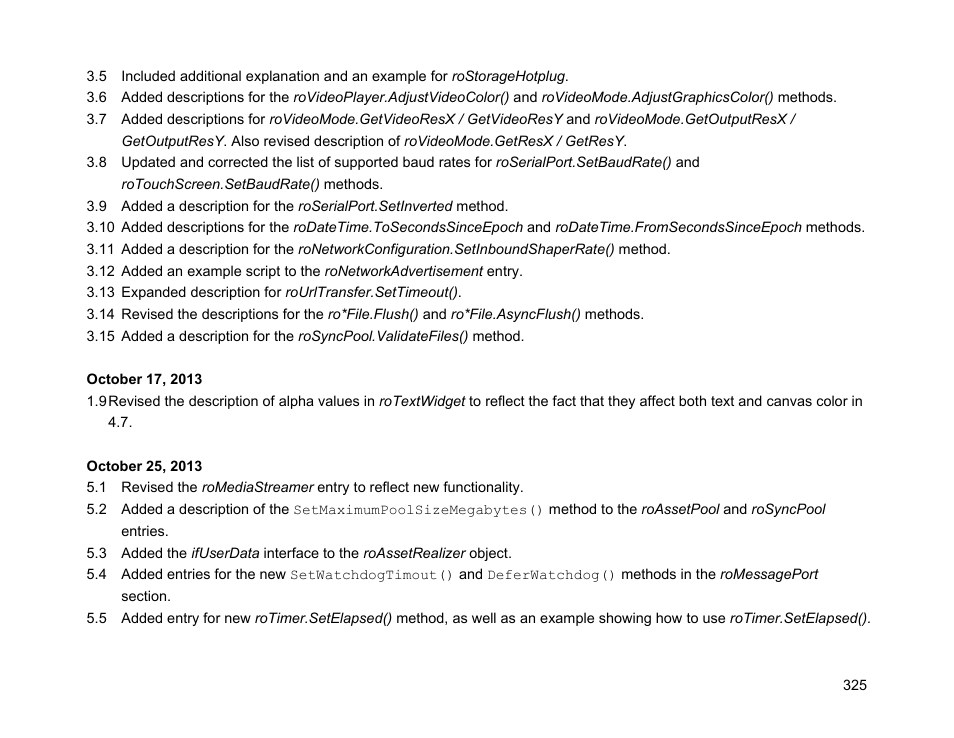BrightSign Object Reference Manual (FW 5.1) User Manual | Page 333 / 341