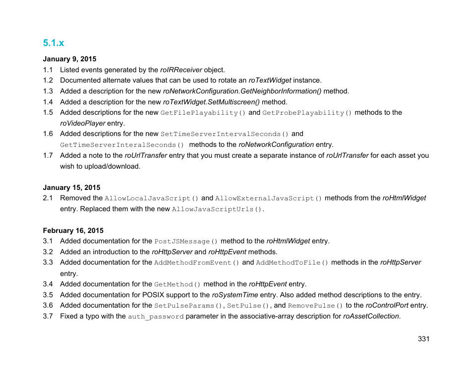 BrightSign Object Reference Manual (FW 5.1) User Manual | Page 339 / 341