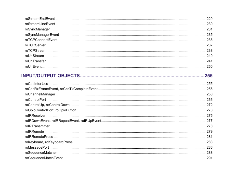 Input/output objects | BrightSign Object Reference Manual (FW 5.1) User Manual | Page 6 / 341