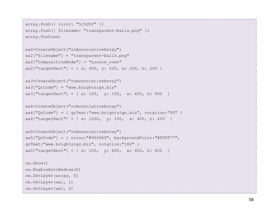 BrightSign Object Reference Manual (FW 5.1) User Manual | Page 66 / 341