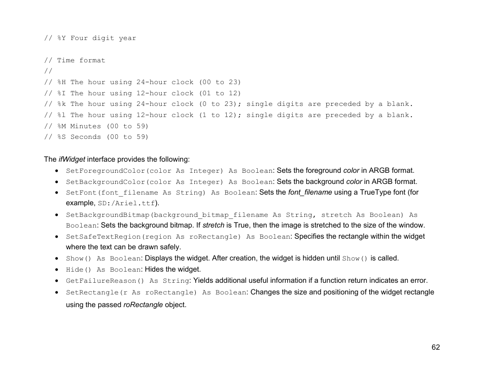 Ifwidget | BrightSign Object Reference Manual (FW 5.1) User Manual | Page 70 / 341