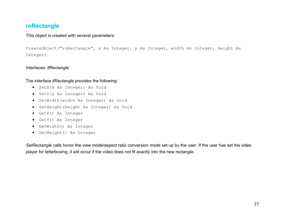 Rorectangle | BrightSign Object Reference Manual (FW 5.1) User Manual | Page 85 / 341