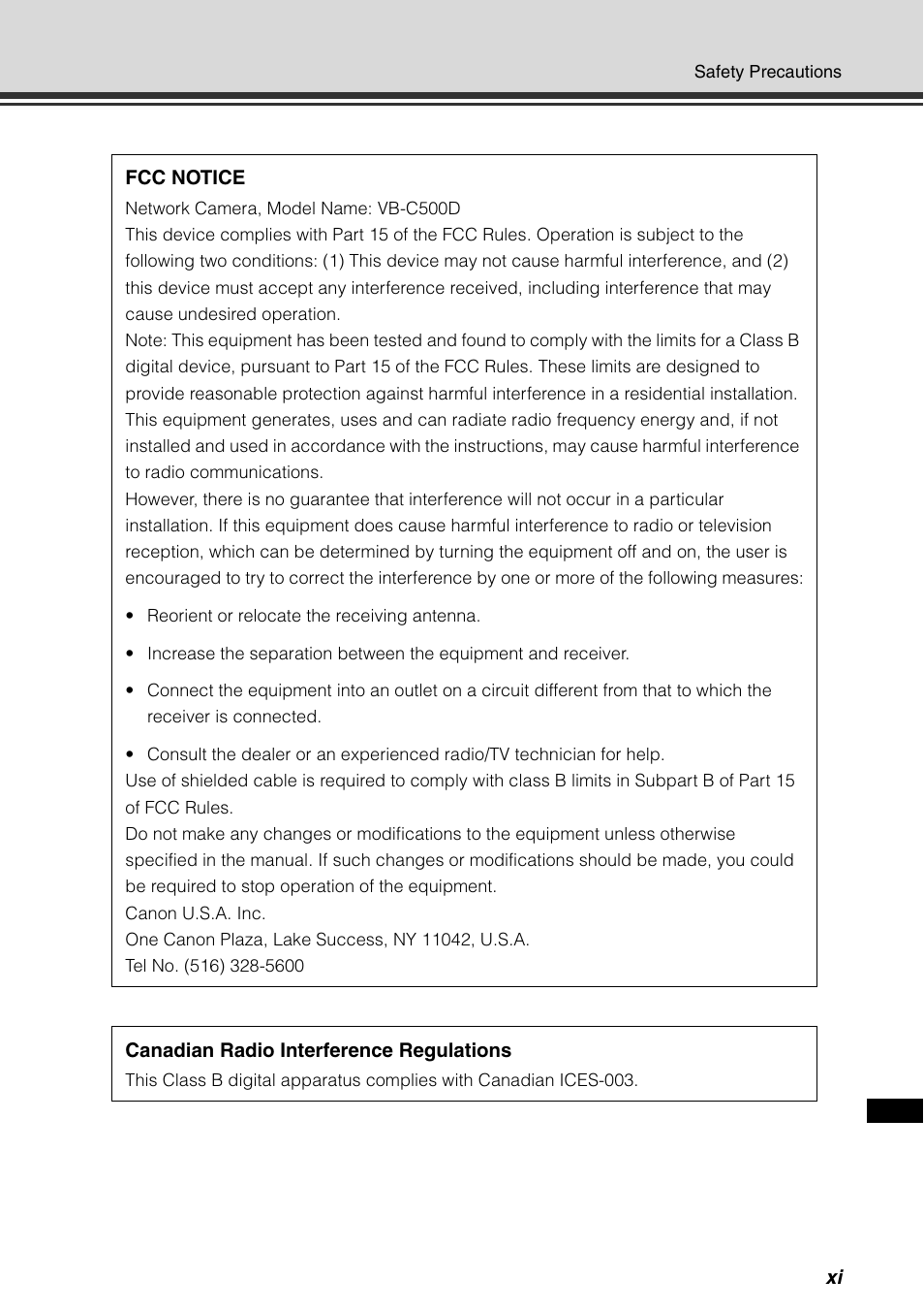 Canon VB-C500D User Manual | Page 11 / 80