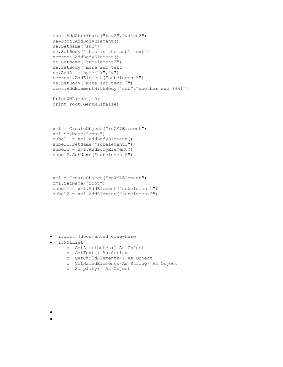 Roxmllist | BrightSign BrightScript 2 Reference Guide User Manual | Page 50 / 59
