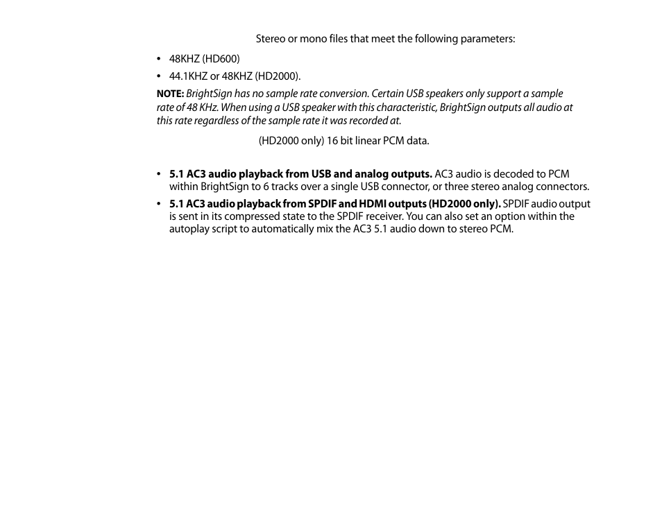 BrightSign HD2000 User Guide User Manual | Page 110 / 112