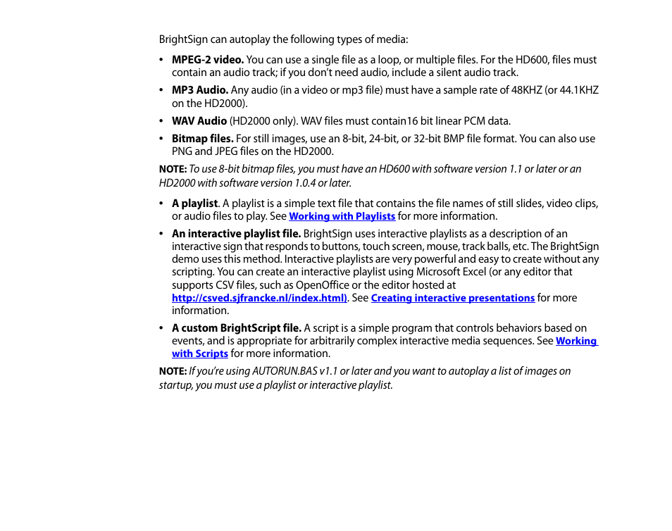 BrightSign HD2000 User Guide User Manual | Page 16 / 112