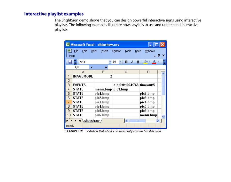 Interactive playlist examples | BrightSign HD2000 User Guide User Manual | Page 42 / 112