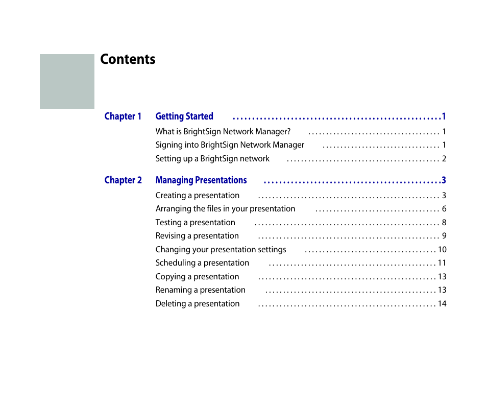 BrightSign HD2000 Network Manager Guide User Manual | Page 3 / 25