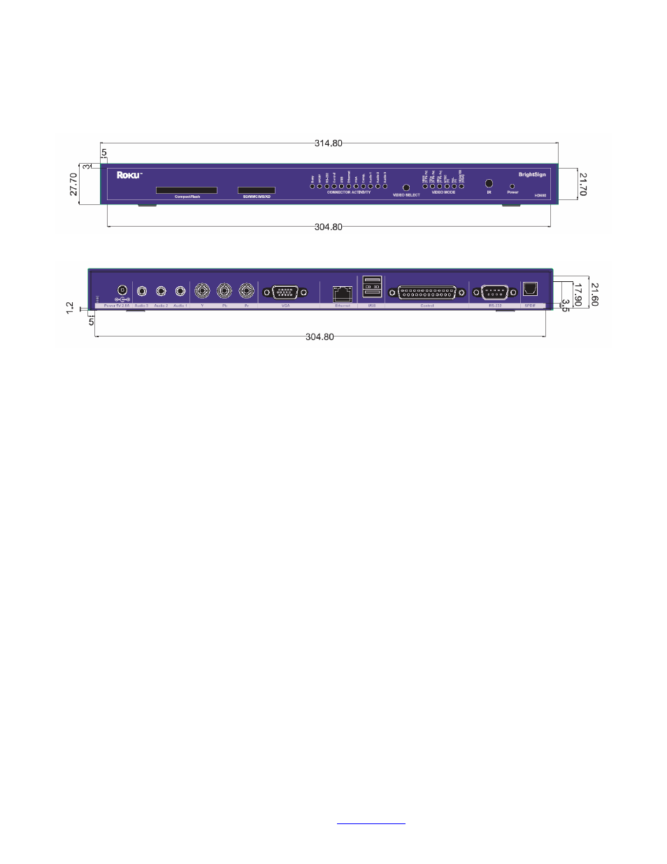 BrightSign HD600 Hardware Guide User Manual | Page 11 / 20