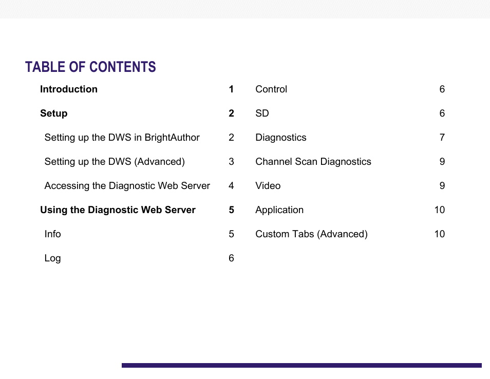 BrightSign Diagnostic Web Server User Guide FW v. 5.1.54 User Manual | Page 2 / 12