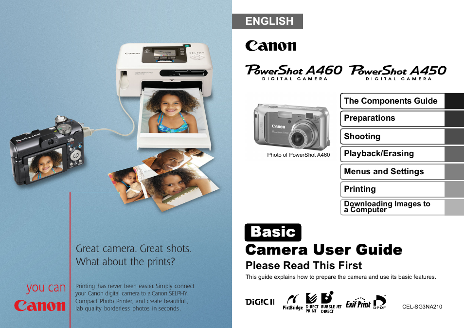 Canon A460 User Manual | 36 pages