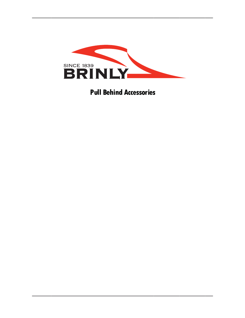 Pull behind accessories, Manufacturer’s limited warranty for | Brinly SA-400 BH Spike Aerator User Manual | Page 8 / 8