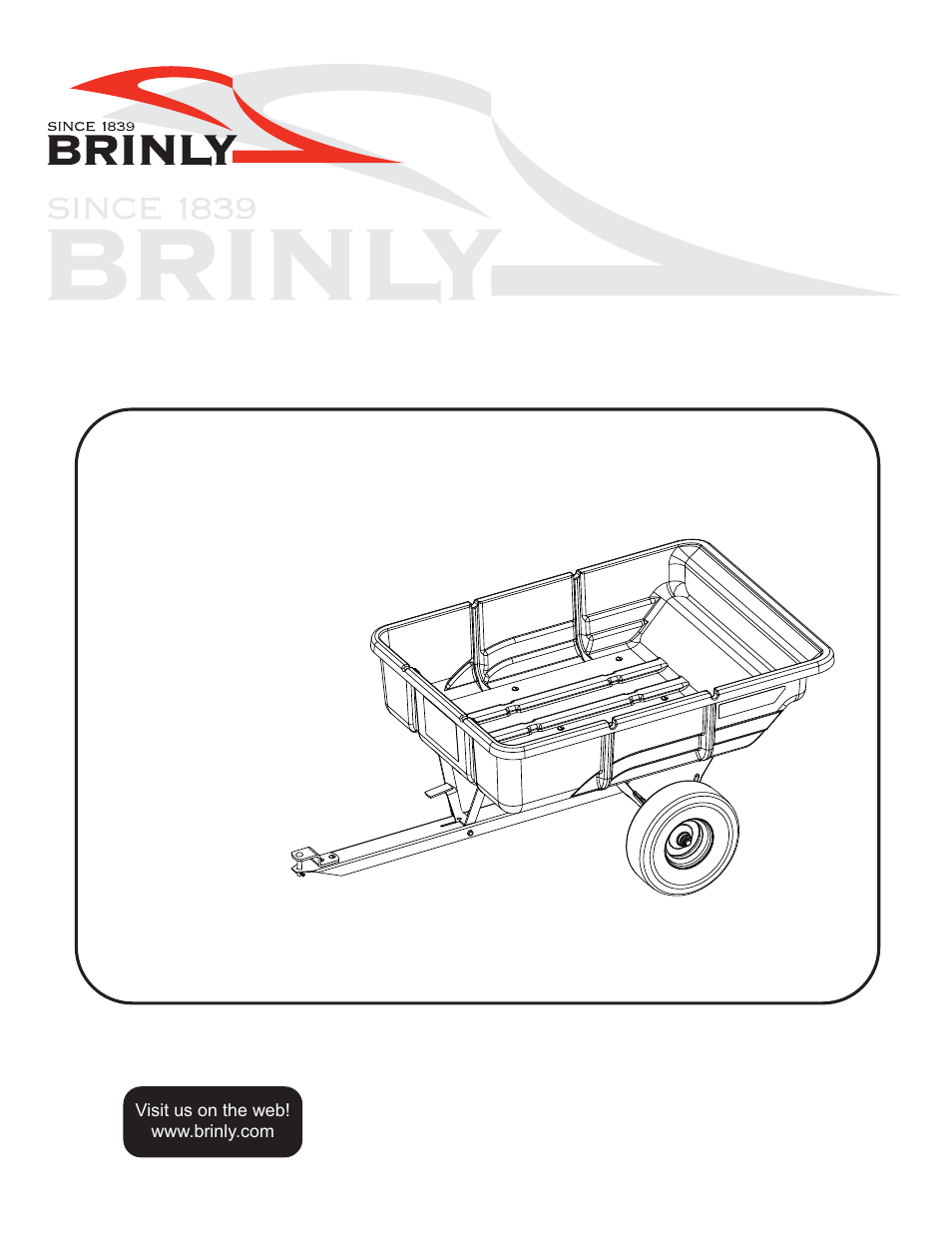 Brinly 175LTD Cu. Ft. Utility Cart User Manual | 12 pages