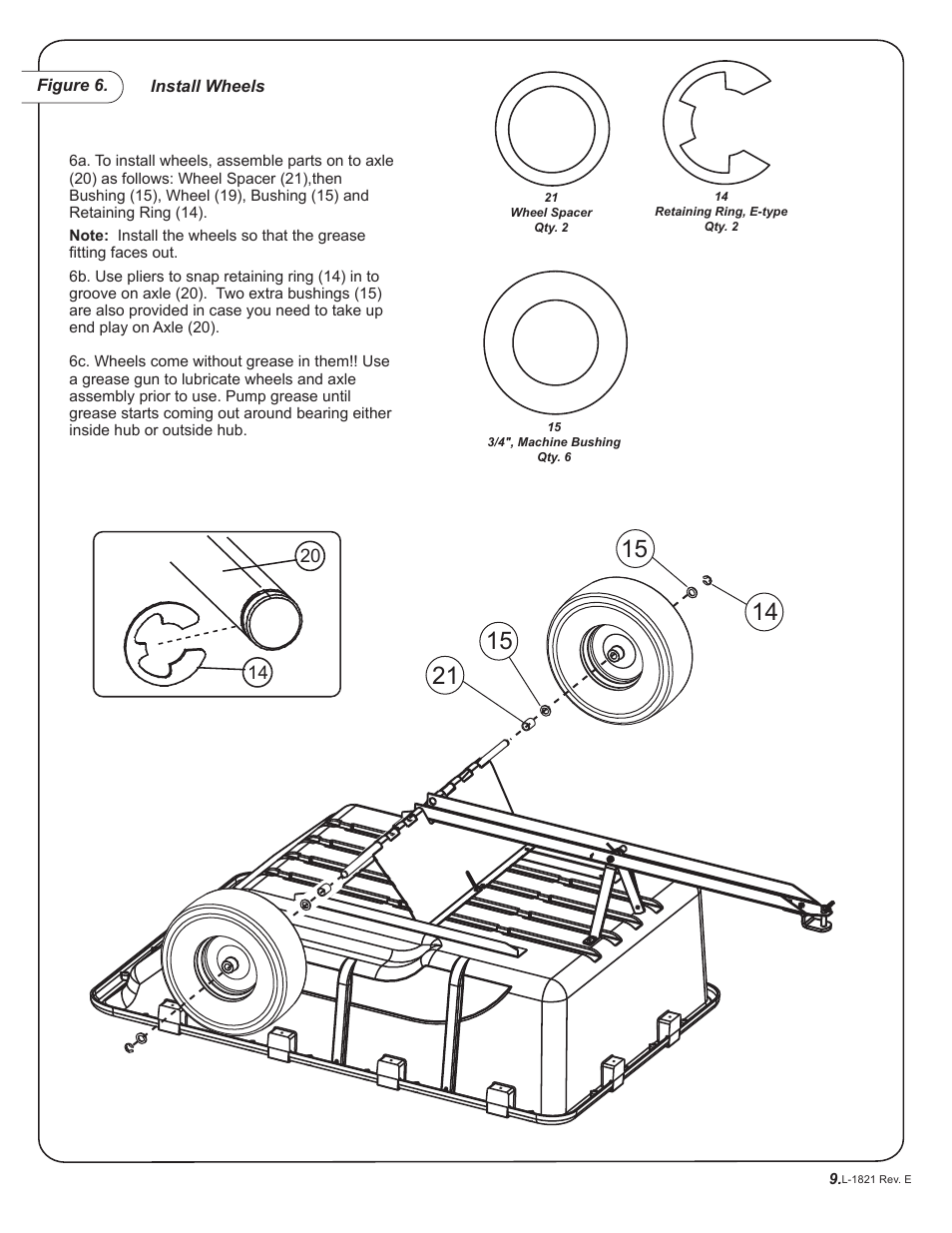 Brinly PCT-17 BH Cu. Ft. Utility Cart User Manual | Page 9 / 12