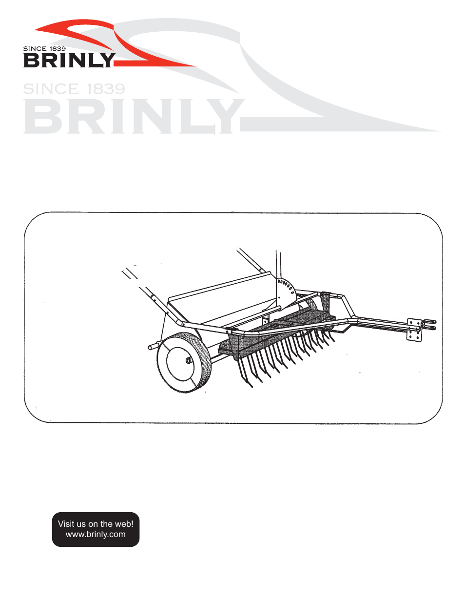 Brinly DK-422LX Dethatcher Kit for STS-426LXH User Manual | 6 pages