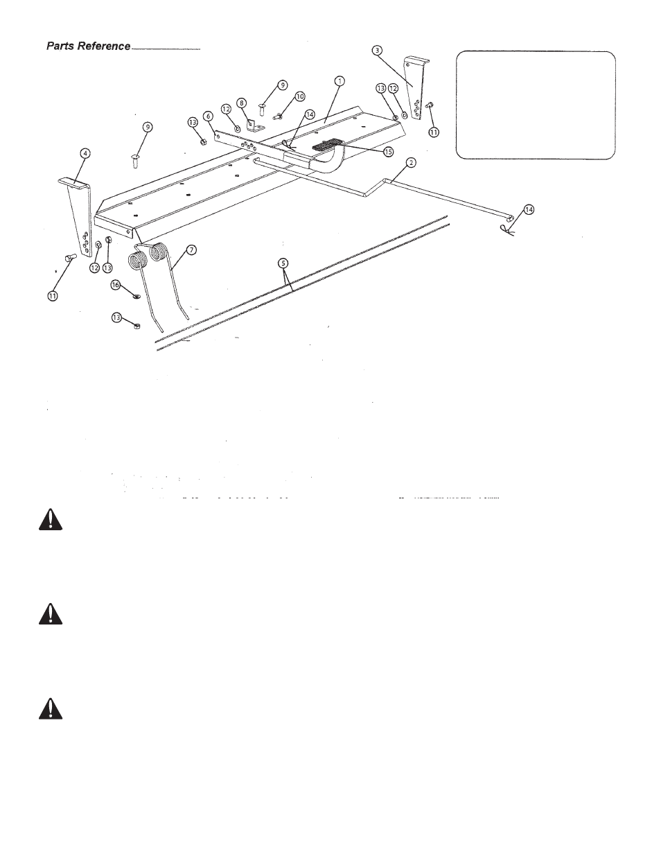 Parts list, Maintenance, Tractor/riding mower speed | Operation | Brinly DK-422LX Dethatcher Kit for STS-426LXH User Manual | Page 4 / 6