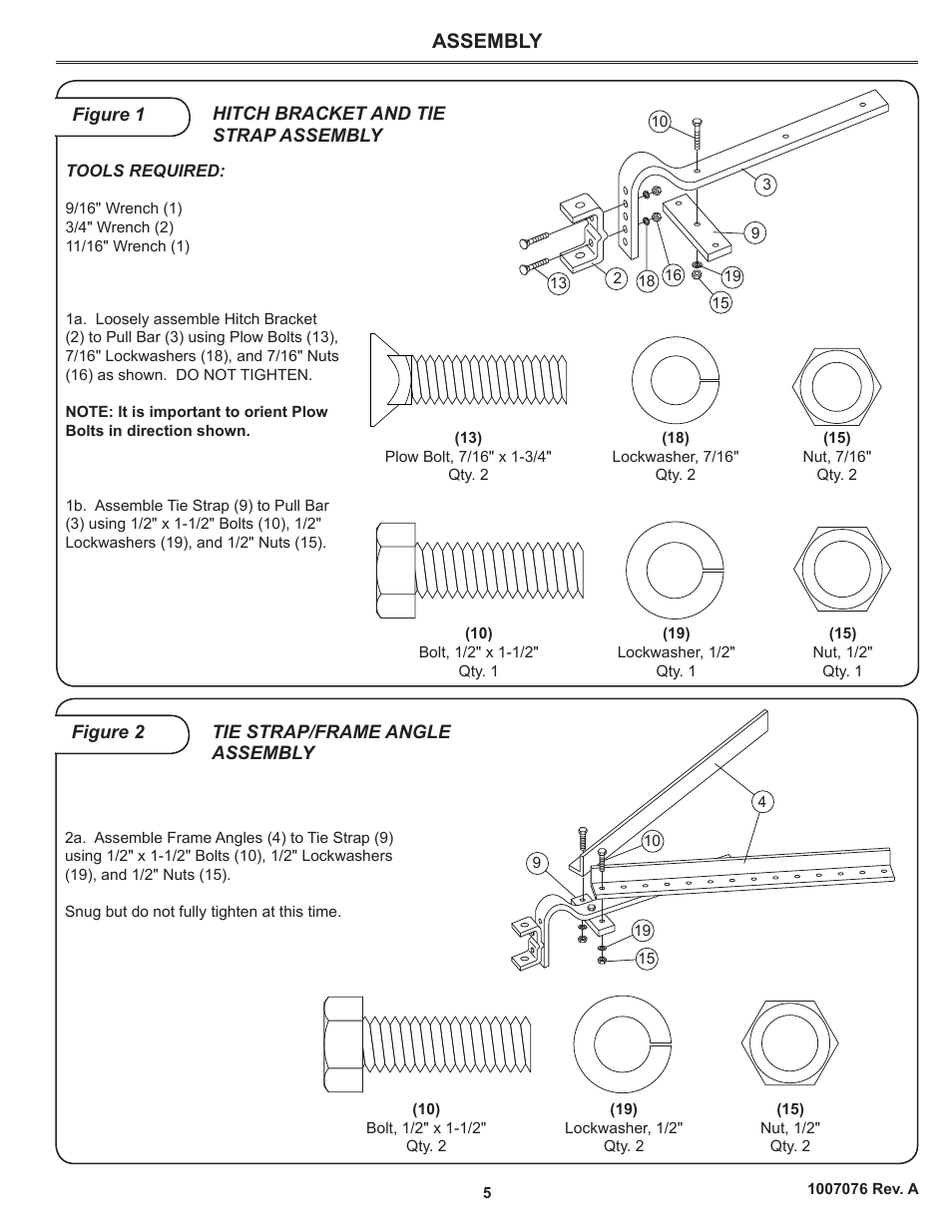 Assembly | Brinly CC-560 BH Cultivator User Manual | Page 5 / 8