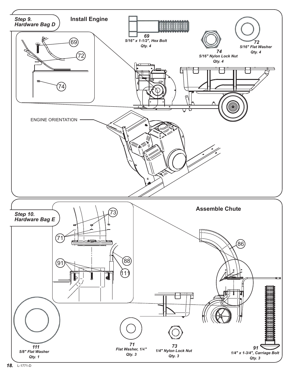 Brinly LVS-33 BH PolyVAC System User Manual | Page 18 / 32