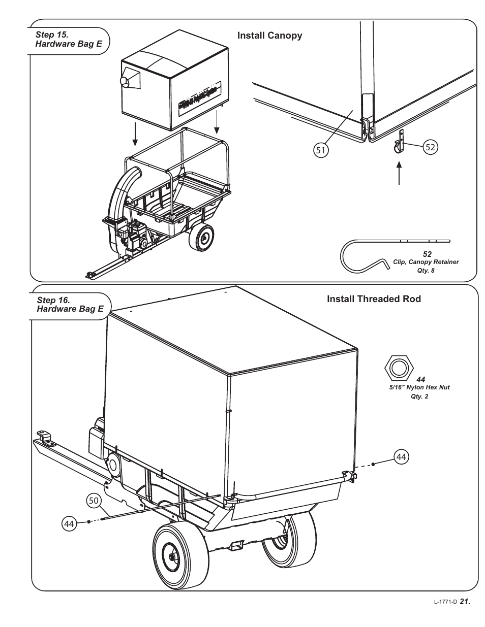 Brinly LVS-33 BH PolyVAC System User Manual | Page 21 / 32