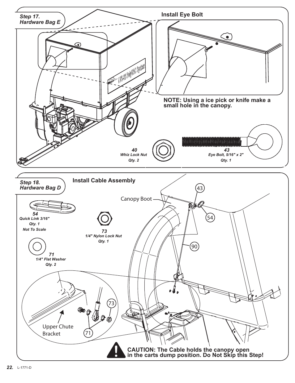 Brinly LVS-33 BH PolyVAC System User Manual | Page 22 / 32