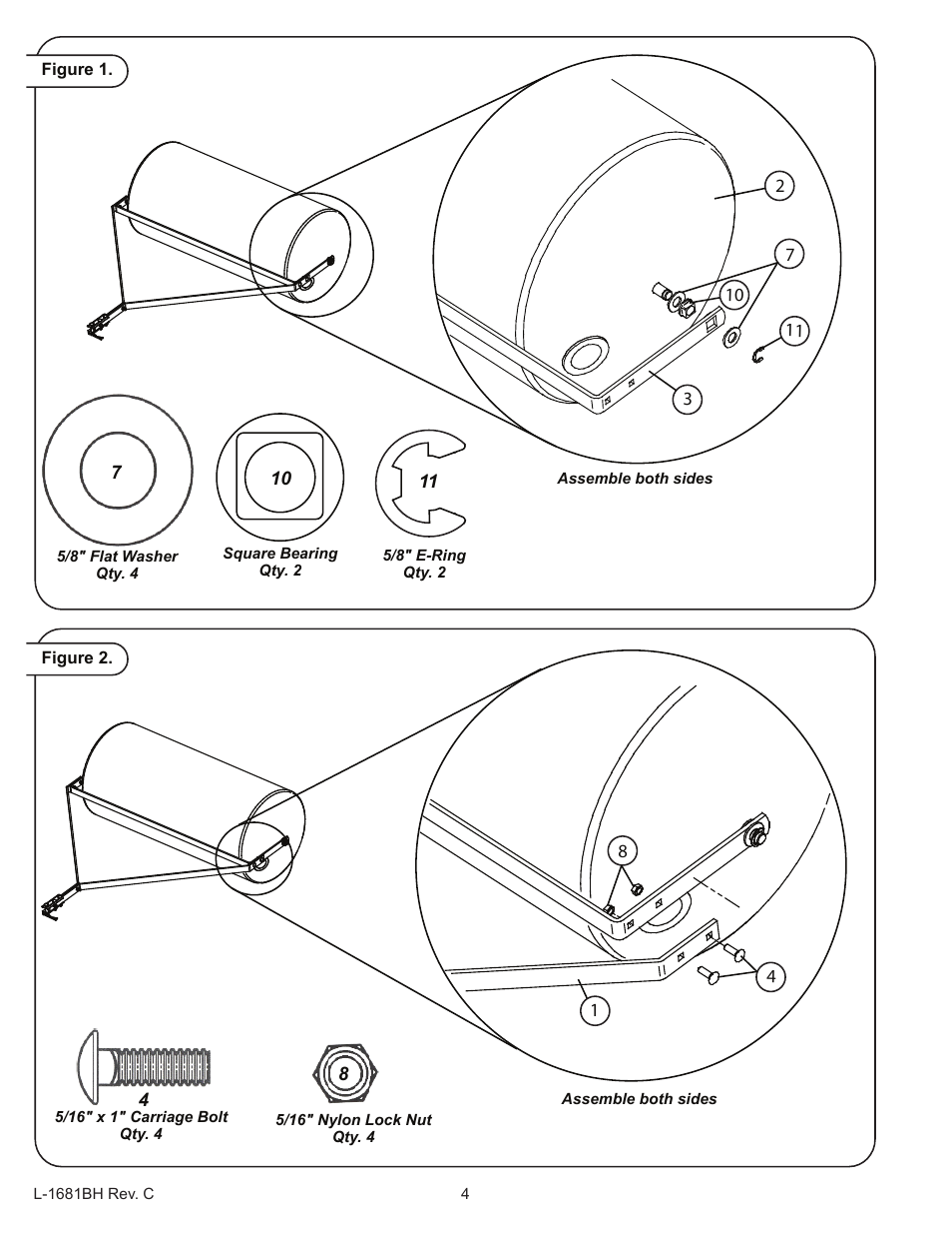 Brinly PRC-241 Lawn Roller User Manual | Page 4 / 7