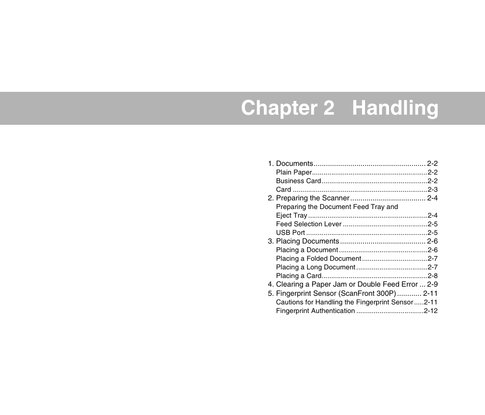 Chapter 2 handling | Canon 300 User Manual | Page 19 / 100