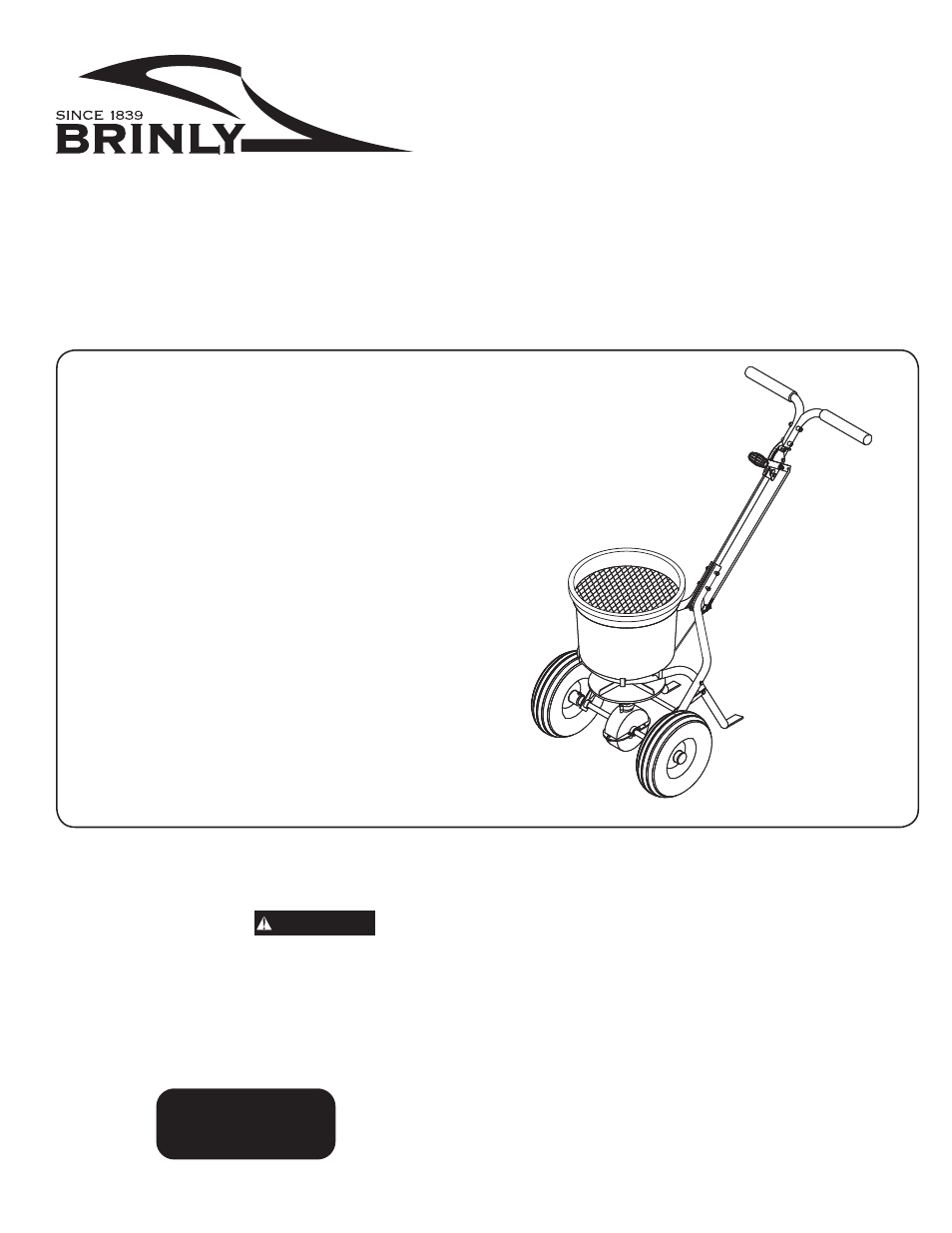 Brinly P20-500 BH Push Spreader User Manual | 16 pages