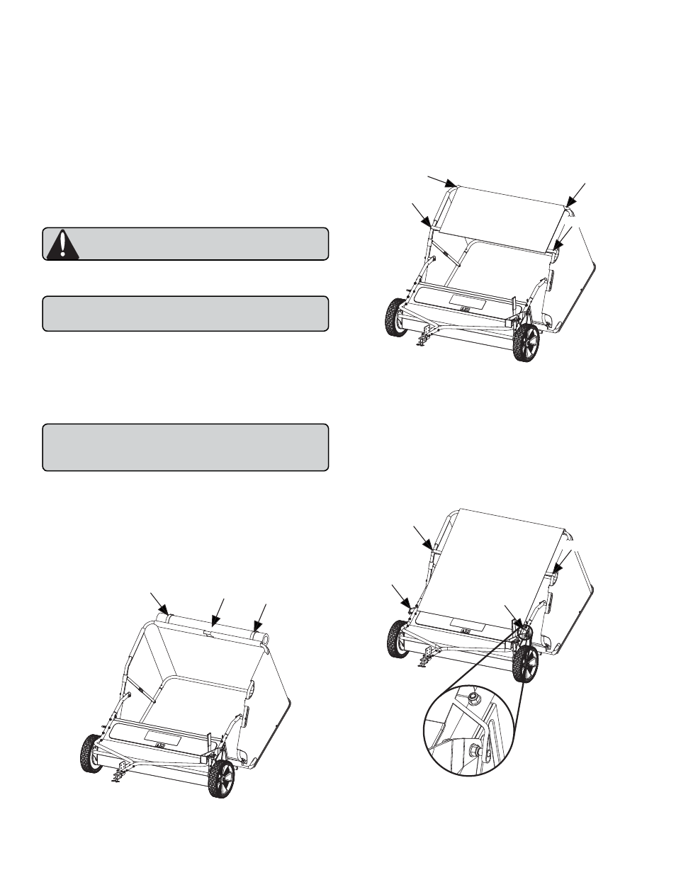 Operation, Operating speed, Emptying the hamper | Using the wind screen | Brinly STH-420 BH Lawn Sweeper User Manual | Page 18 / 24