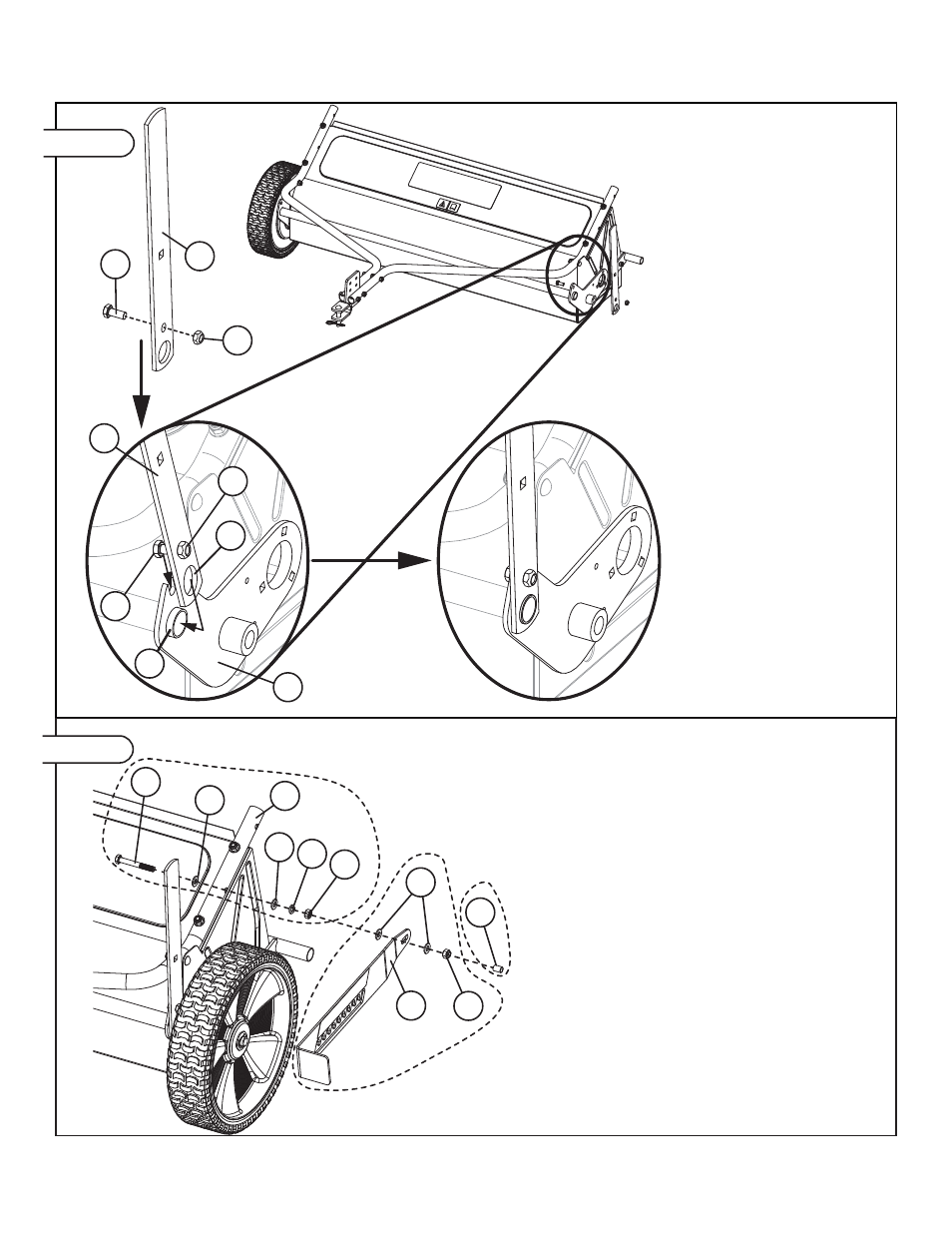 Assembly | Brinly STH-420 BH Lawn Sweeper User Manual | Page 9 / 24