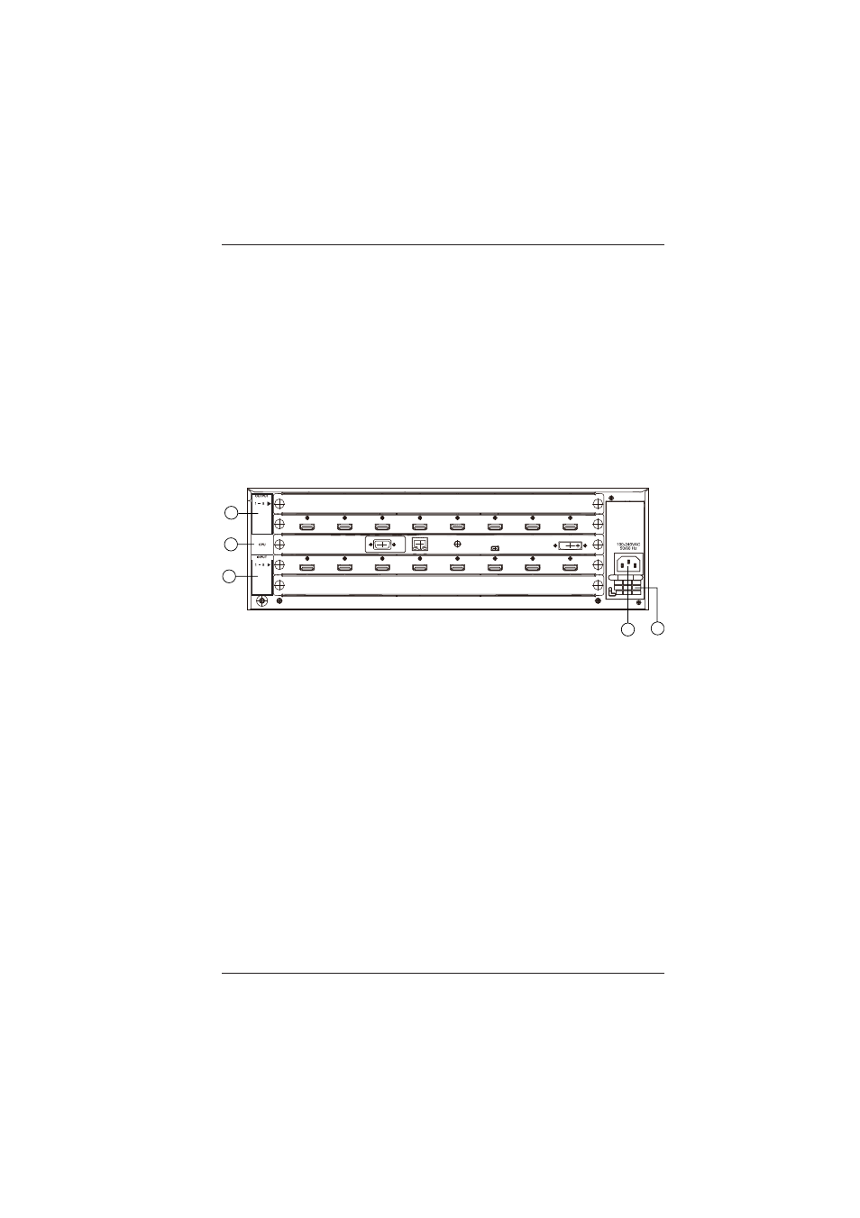 2 rear panel | Broadata Communications LBS-0808 User Manual | Page 6 / 22