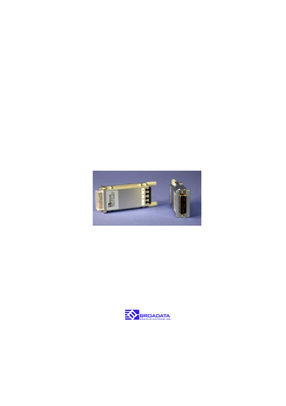 Broadata Communications 4800 Series User Manual | 20 pages