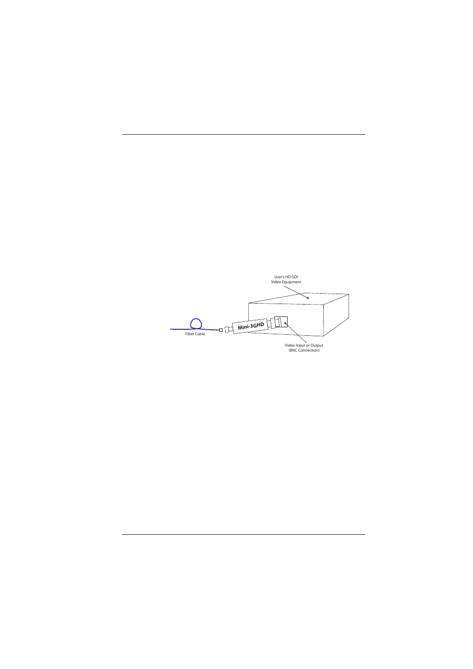 1 electrical hd-sdi digital video connection | Broadata Communications Mini-3GHD User Manual | Page 6 / 18