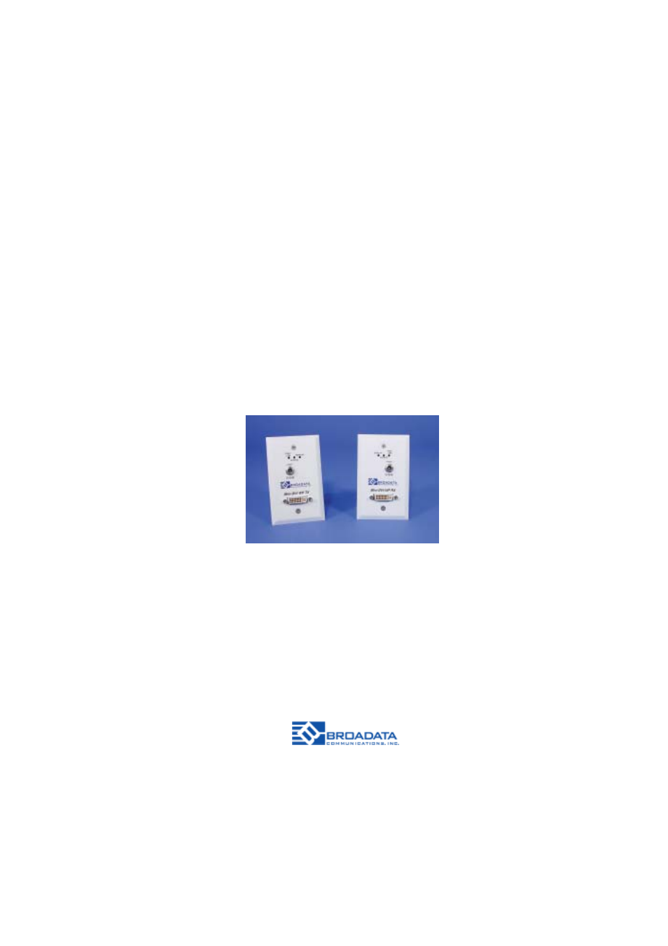 Broadata Communications Mini-DVI-WP Series User Manual | 16 pages