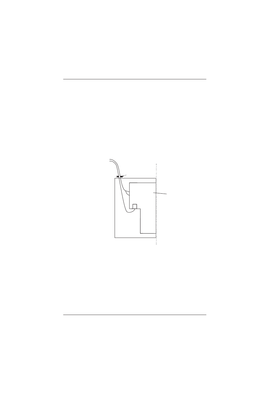 Figure 2-4 in-wall fiber/power cable installation | Broadata Communications Mini-DVI-WP Series User Manual | Page 9 / 16