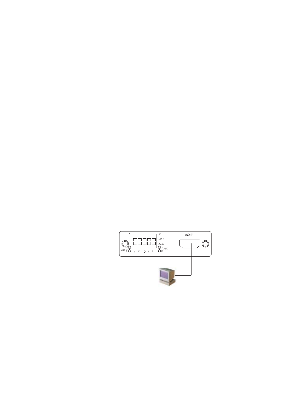 1 electrical cable connection, 1 hdmi video interface | Broadata Communications Mini-HDMI-AD Series User Manual | Page 7 / 22