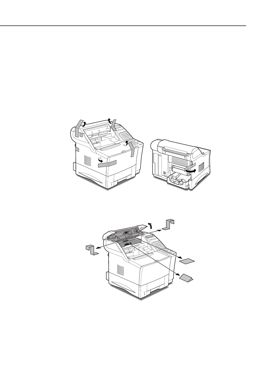 Removing the shipping material | Canon FAX-L1000 User Manual | Page 368 / 610