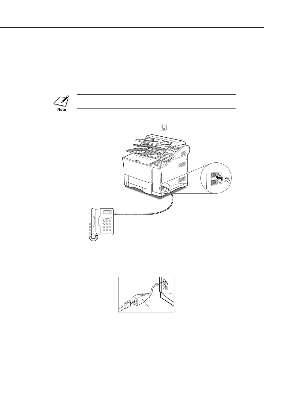 Connecting an extension phone | Canon FAX-L1000 User Manual | Page 388 / 610