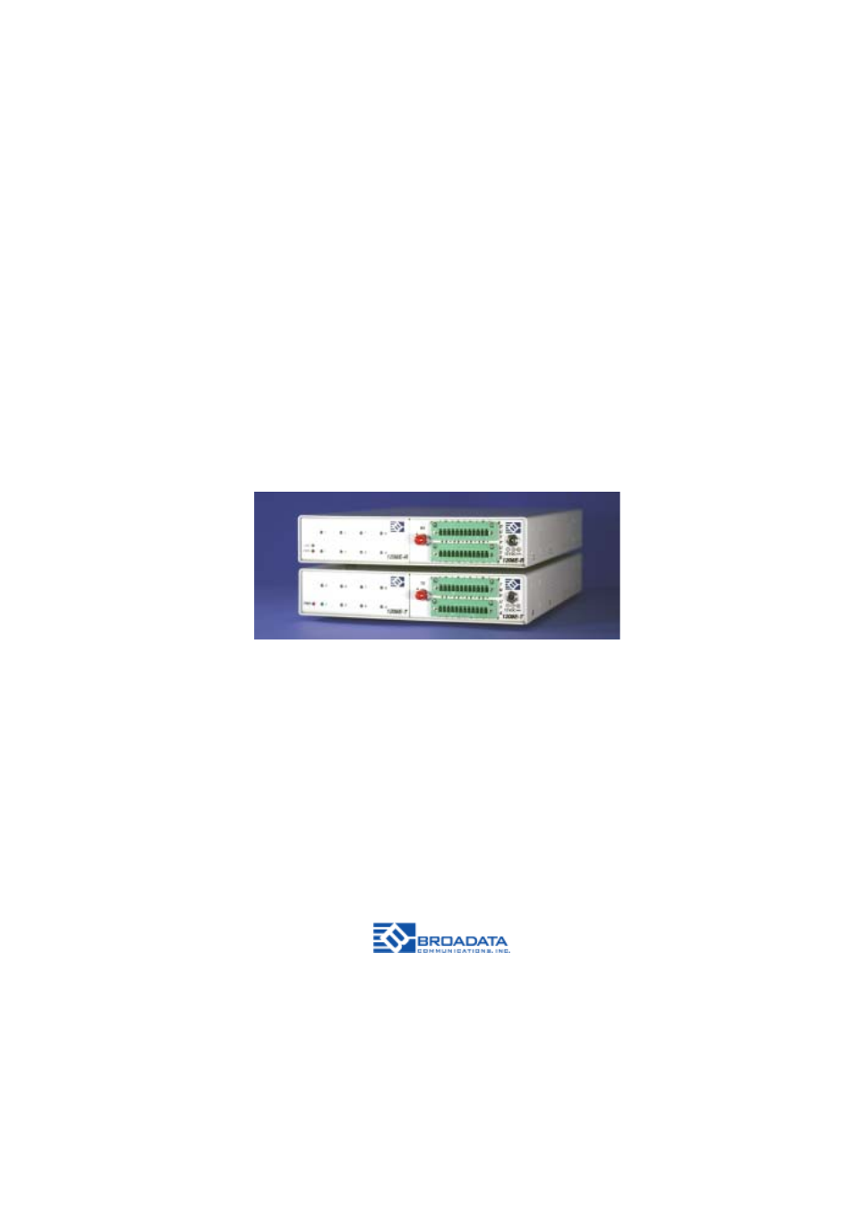 Broadata Communications 1200E Series User Manual | 19 pages