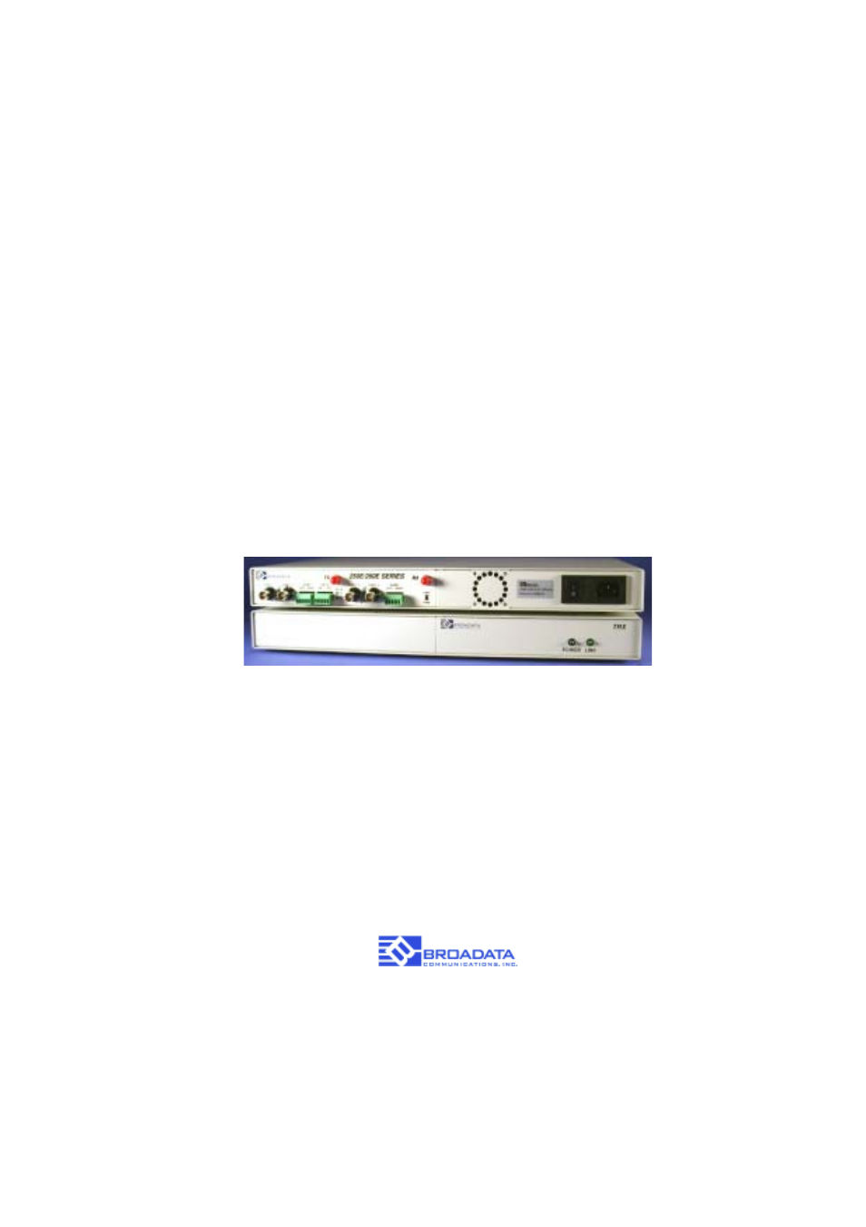 Broadata Communications 250E Series User Manual | 26 pages